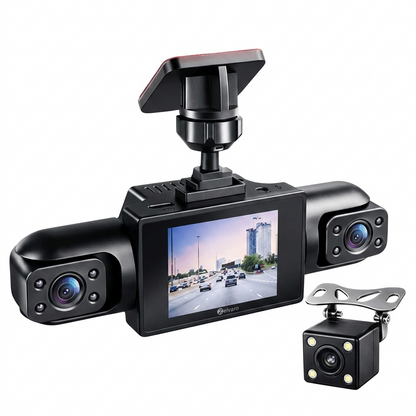 GuardianDrive - 360° Ultra HD 4-Way Dashcam